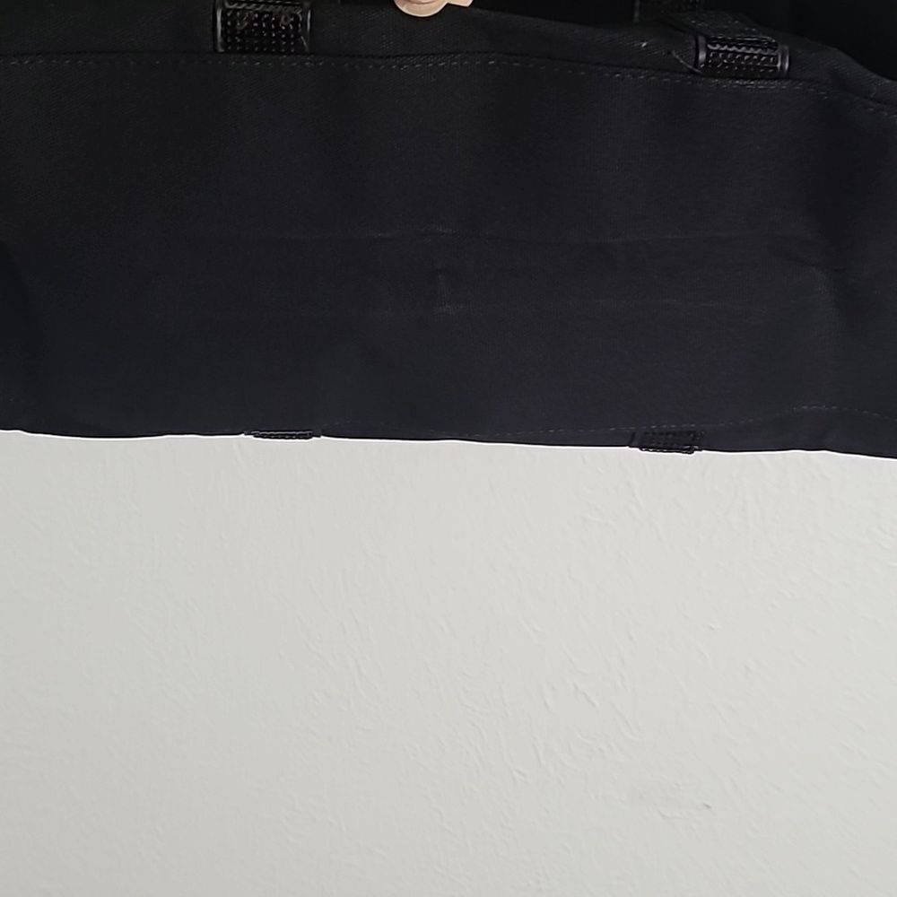 Victoria's Secret Black Tote, Metallic Trim, Logo in Shiny Gold on Front, NWT - Picture 10 of 10